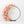 Staande flowerhoop met droogbloemen op een zwarte metalen ring